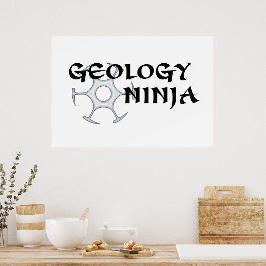 Geology Ninja Poster (Keuken)