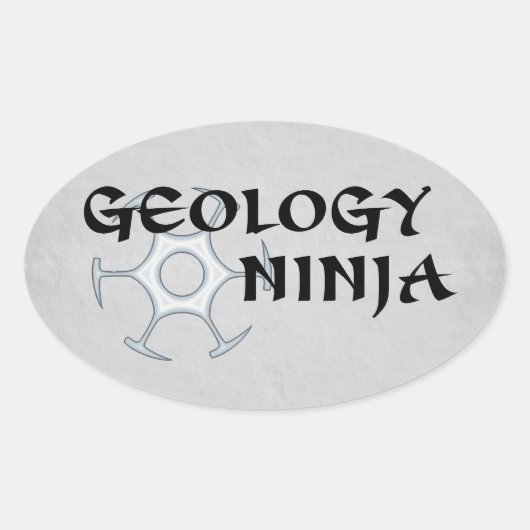 Geology Ninja Sticker (Voorkant)