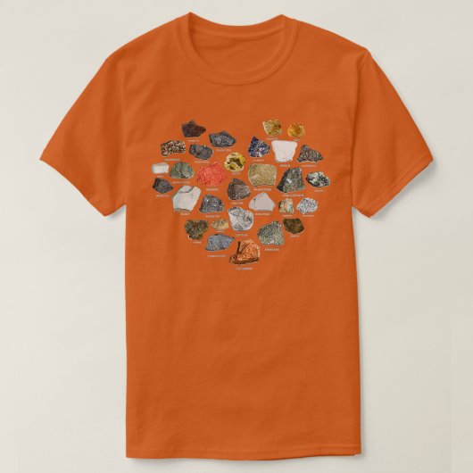 Geology Ores Minerals Pareltjes and Crystals Rock  T-shirt (Design voorkant)