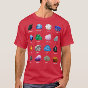 Geology Ores Minerals Pareltjes and Crystals Rock  T-shirt