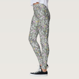 Geology Pastel Dotted Rock Texture Photo Leggings