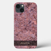 Geology Pink Rock Texture Photo Case-Mate iPhone Case (Achterkant)