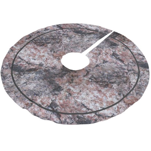 Geology Pinkish Rock Texture Kerstboom Rok (Gekanteld)