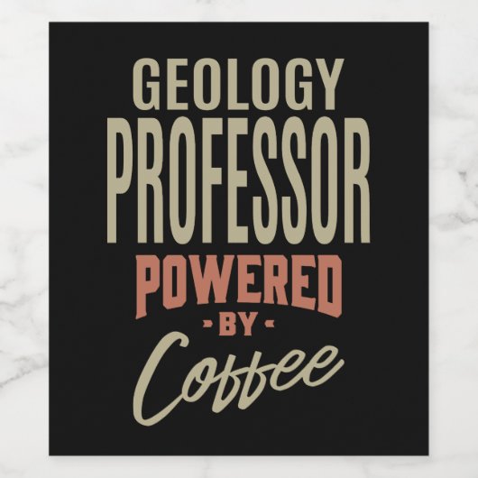 Geology Professor Gift Wijn Etiket (Enkel label)