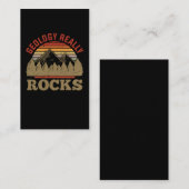 Geology Rock Collecting Funny Geologist Visitekaartje (Voorkant / Achterkant)