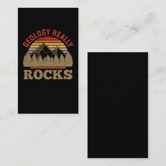 Geology Rock Collecting Funny Geologist Visitekaartje (Voorkant / Achterkant)