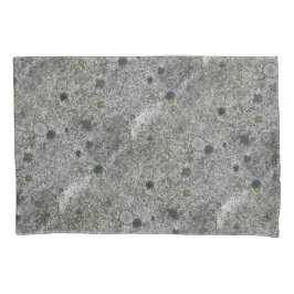Geology Rock Grey Granite met Green Moss Kussensloop