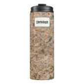 Geology Rock Texture Custom Name Thermosbeker (Voorkant)