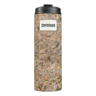 Geology Rock Texture Custom Name Thermosbeker