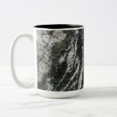 Geology Rock Texture met elke naam Tweekleurige Koffiemok (Links)