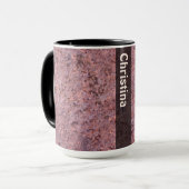 Geology Rock Texture met Name Mok (Voorkant links)