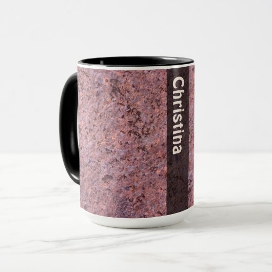 Geology Rock Texture met Name Mok (Voorkant links)