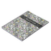 Geology Rock Texture Pastel Stip any Name Notitieboek (Linkerzijde)