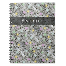 Geology Rock Texture Pastel Stip any Name Notitieboek