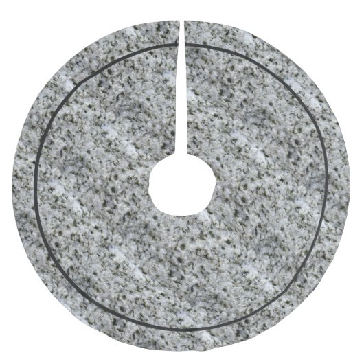 Geology Rock White Granite Kerstboom Rok (Voorkant)