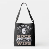 Geology Rock wint altijd grappige Geoloog Crossbody Tas (Achterkant)