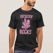 Geology Rocks Funny Mineral Rock Crystal Collector T-shirt (Voorkant)