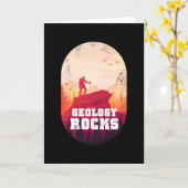 Geology Rocks Funny Mountain Geologist Kaart (Gele Bloem)