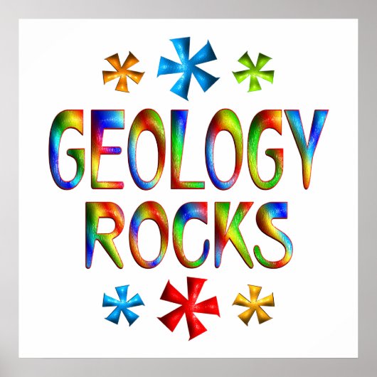 GEOLOGY ROCKS POSTER (Voorkant)