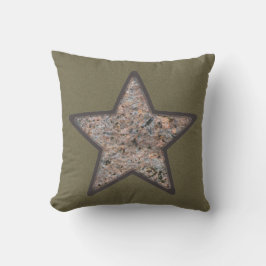 Geology Rustic Rock Star op aangepaste kleur Buitenkussen
