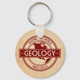 Geology- Shaping the World Logo (Noord-Amerika) Sleutelhanger