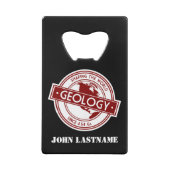 Geology- Shaping the World Logo (North America) Creditkaart Flessenopener (Achterkant)