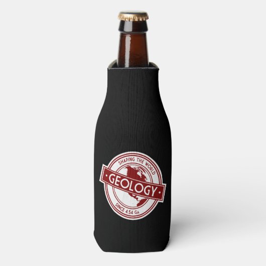Geology- Shaping the World Logo (North America) Flesjeskoeler (Fles Voorkant)