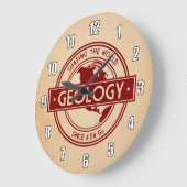 Geology- Shaping the World Logo (North America) Grote Klok (Hoek)