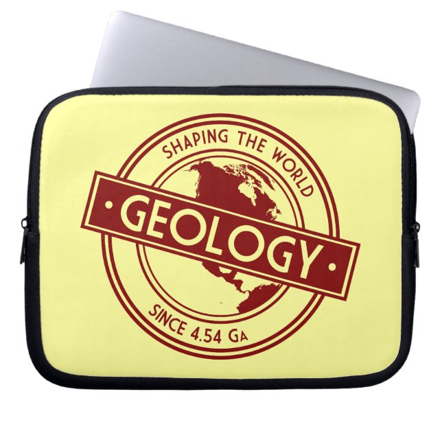Geology- Shaping the World Logo (North America) Laptop Sleeve (Voorkant)