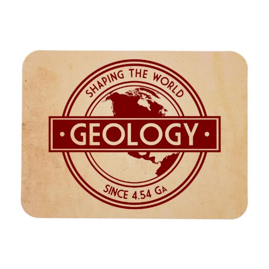 Geology- Shaping the World Logo (North America) Magneet (Horizontaal)