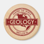 Geology- Shaping the World Logo (North America) Magneet (Voorkant)