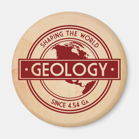 Geology- Shaping the World Logo (North America) Magneet (Voorkant)