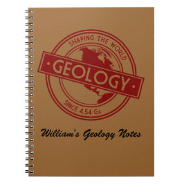 Geology- Shaping the World Logo (North America) Notitieboek