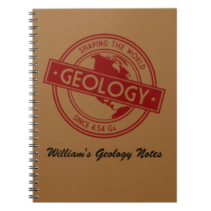 Geology- Shaping the World Logo (North America) Notitieboek