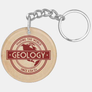 Geology- Shaping the World Logo (North America) Sleutelhanger