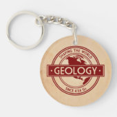 Geology- Shaping the World Logo (North America) Sleutelhanger (Voorkant)