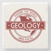 Geology- Shaping the World Logo (North America) Stenen Onderzetter (Voorkant)