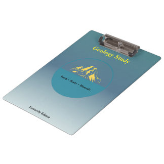 Geology Study Clipboard – Personalized Klembord