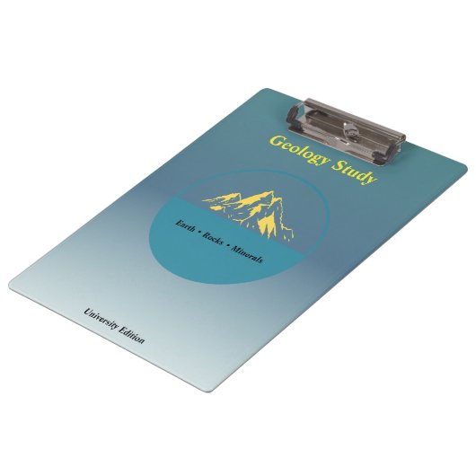 Geology Study Clipboard – Personalized Klembord (Gekanteld)