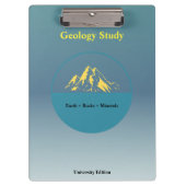 Geology Study Clipboard – Personalized Klembord (Voorkant)
