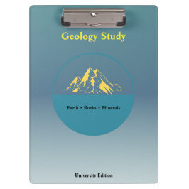 Geology Study Clipboard – Personalized Klembord