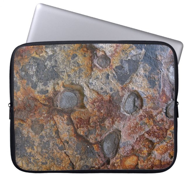 Geology Texture Sedementary Rock Laptop Sleeve (Voorkant)