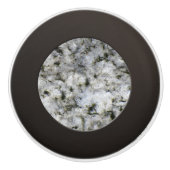 Geology White Granite Rock Texture Keramische Knop (Voorkant)