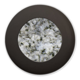 Geology White Granite Rock Texture Keramische Knop