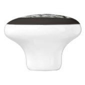 Geology White Granite Rock Texture Keramische Knop (Zijkant)