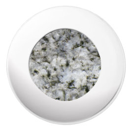 Geology White Granite Rock Texture Keramische Knop