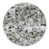 Geology White Granite Rock Texture Keramische Knop (Voorkant)