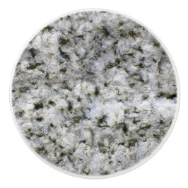 Geology White Granite Rock Texture Keramische Knop