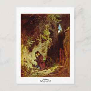 Geoloog Carl Spitzweg Briefkaart