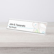 Geoloog, cartograaf Topografische kaart